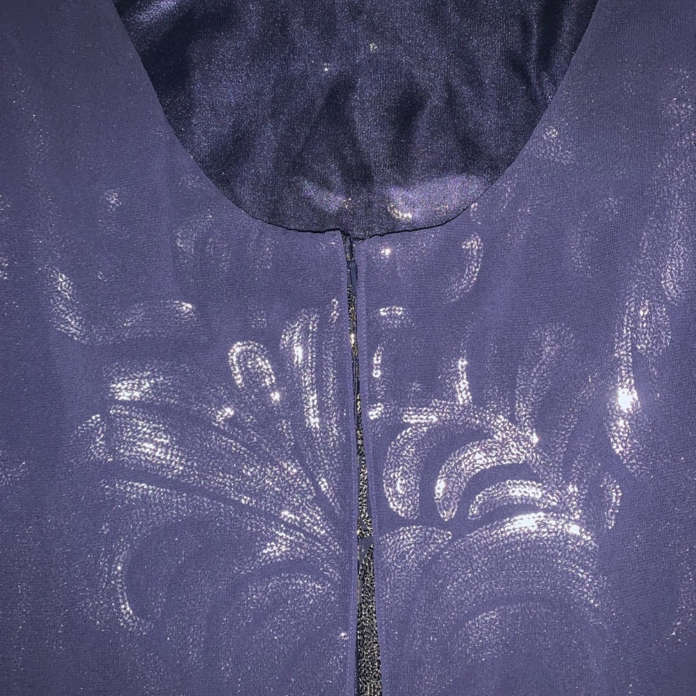 NEW Laundry By Shelli Segal Navy & Silver Dress - Picture 8 of 12